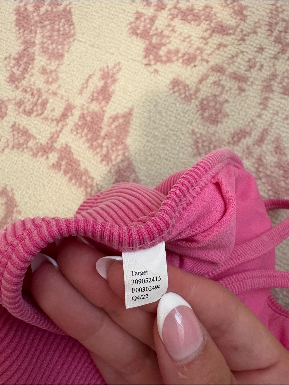 Target Pink Ribbed Crop Tank - Picture 3 of 3